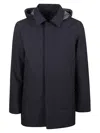 People Of Shibuya Takuya Hooded Coat In Multi