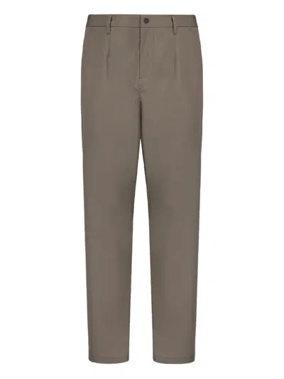 People Of Shibuya Pleated-front Trousers In Green