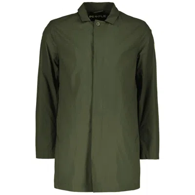 People Of Shibuya Polyester Men Trench Men's Coat In Green