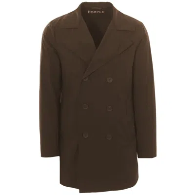People Of Shibuya Polyester Riciclato Men's Jacket In Brown