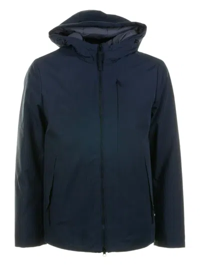 People Of Shibuya Shikoku Hooded Zip Jacket In Blue