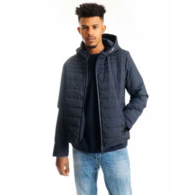 People Of Shibuya Blue Polyester Men Jacket