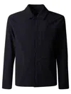 People Of Shibuya Technical Softshell Overshirt With Custom Snap Buttons In Black