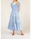 People Tree Casey Rib Top In Bl1 In Multi