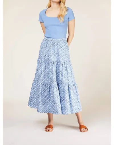 People Tree Casey Rib Top In Bl1 In Multi
