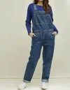 People Tree Denim Overall In Medium Blue In Blue
