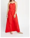 People Tree Stacie Maxi Dress In Rd In Red