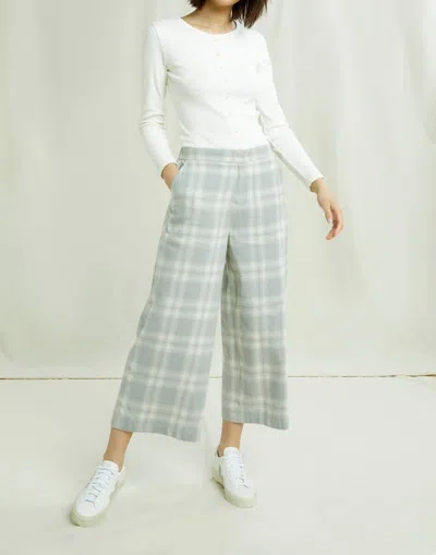 People Tree Susan Checked Trousers In Grey Check In Multi