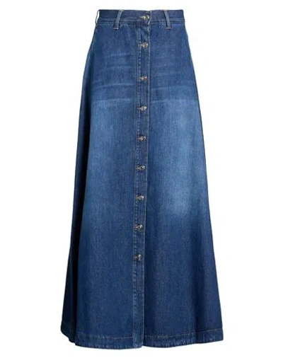 People (+)  Woman Denim Skirt Blue Size 25 Cotton