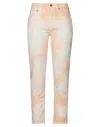 People (+)  Woman Jeans Apricot Size 27 Cotton In Orange