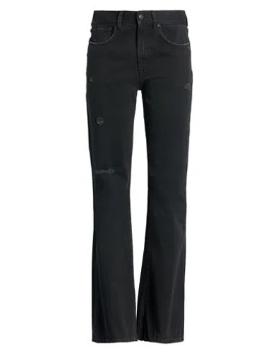 People (+)  Woman Jeans Black Size 26 Cotton