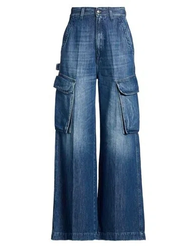 People (+)  Woman Jeans Blue Size 25 Cotton, Lycra