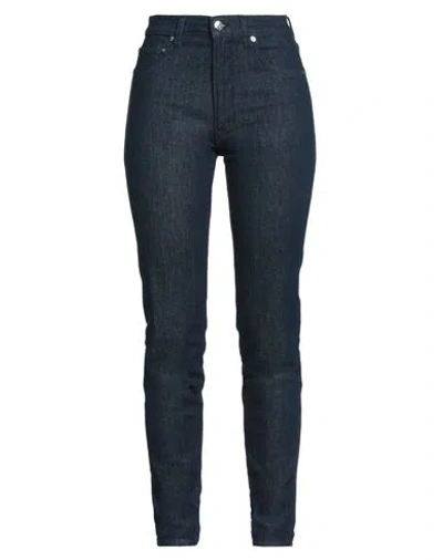 People (+)  Woman Jeans Blue Size 26 Cotton, Elastane