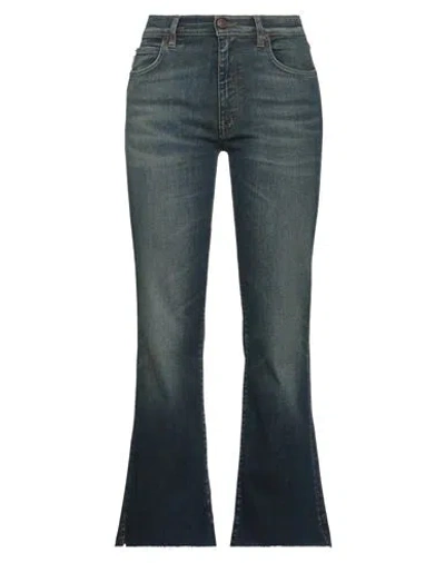 People (+)  Woman Jeans Blue Size 26 Cotton, Elastomultiester, Elastane