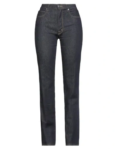 People (+)  Woman Jeans Blue Size 26 Cotton, Elastomultiester, Elastane