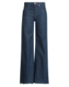 People (+)  Woman Jeans Blue Size 31 Cotton, Elastane
