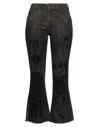 People (+)  Woman Jeans Charcoal Size 26 Cotton, Elastomultiester, Elastane In Grey