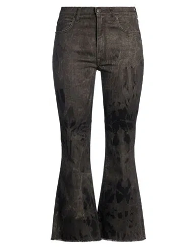 People (+)  Woman Jeans Charcoal Size 29 Cotton, Elastomultiester, Elastane In Gray