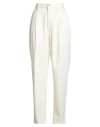 People (+)  Woman Jeans Cream Size 31 Organic Cotton In White
