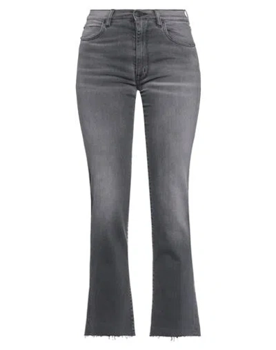 People (+)  Woman Jeans Black Size 26 Cotton, Elastane In Purple