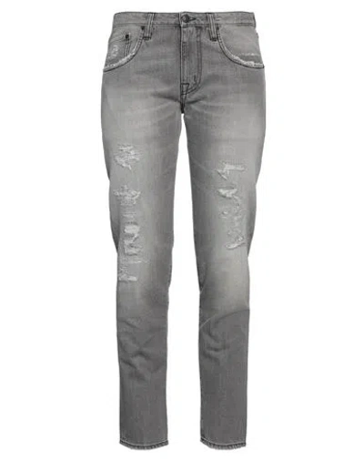 People (+)  Woman Jeans Grey Size 31 Cotton In Gray