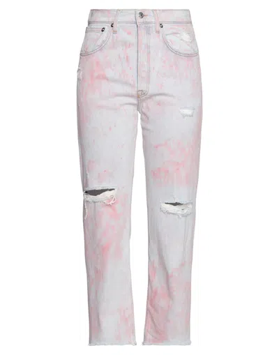 People (+)  Woman Jeans Pink Size 26 Organic Cotton, Elastane