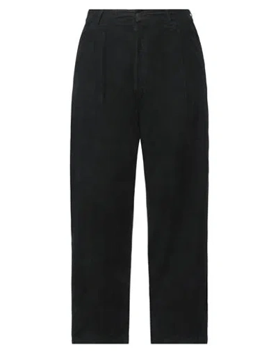 People (+)  Woman Pants Black Size 29 Cotton, Elastane