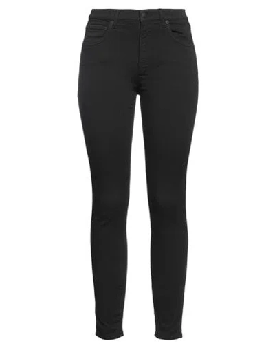 People (+)  Woman Pants Black Size 29 Cotton, Elastomultiester, Elastane In Gray