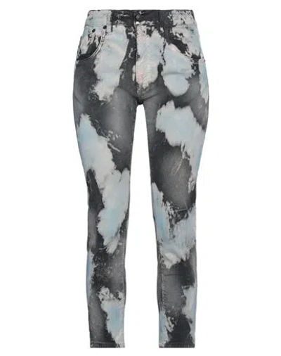 People (+)  Woman Pants Charcoal Size 26 Cotton, Elastane In Grey