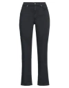 People (+)  Woman Pants Midnight Blue Size 32 Cotton, Elastomultiester, Elastane