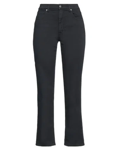 People (+)  Woman Pants Midnight Blue Size 32 Cotton, Elastomultiester, Elastane