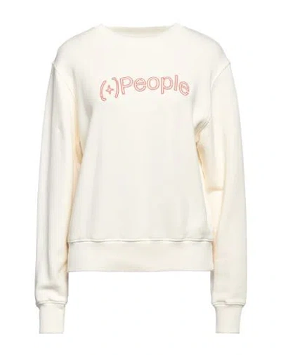 People (+)  Woman Sweatshirt Off White Size S Cotton