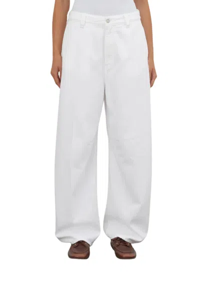 People Women's Jeans  Leg Barrel In White