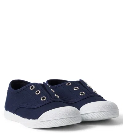Pepa London Kids' Canvas Sneakers In Blue