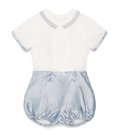 Pepa London Kids'  Celebration Shirt And Bloomers Set In Blue