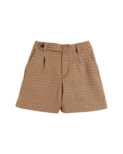 Pepa London Kids' Chester Puppytooth Bloomer In Brown