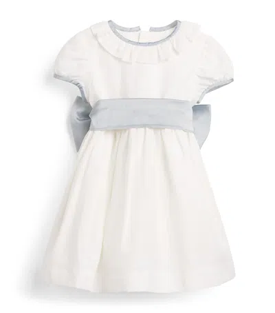 Pepa London Kids'  Cotton-linen Occasion Dress In White