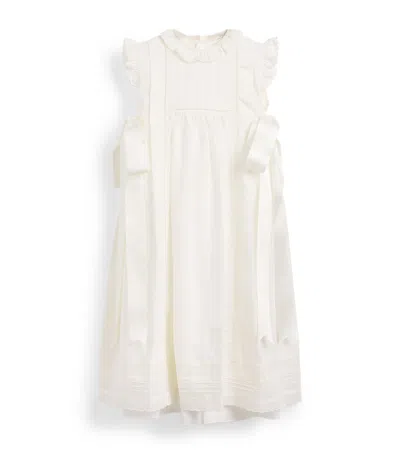 Pepa London Kids'  Embroidered Christening Gown In White