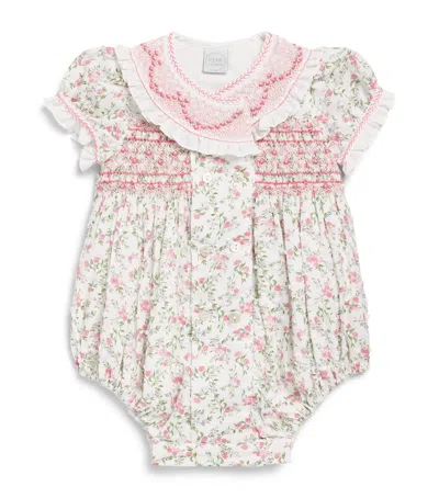Pepa London Kids'  Floral Alice Bodysuit In White