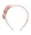 Pepa London Floral Bow Headband In Multi
