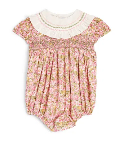 Pepa London Babies'  Floral Print Bodysuit (6-18 Months) In Pink