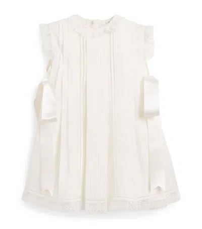 Pepa London Kids'  Lace-trim Christening Gown In White