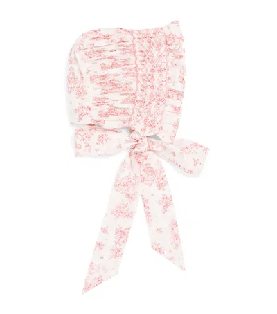 Pepa London Kids' Cotton Smocked Bonnet