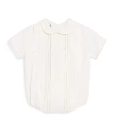 Pepa London Kids'  Panelled Lace Bodysuit In White