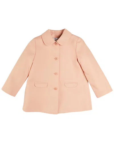 Pepa London Kids' Peter Pan Collar Swing Coat In Neutral