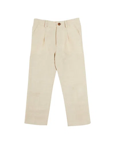 Pepa London Plain Light Linen Trousers In Neutral