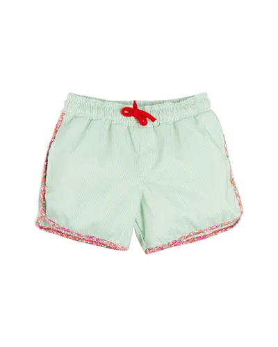 Pepa London Kids' Striped Swim Short In Blue