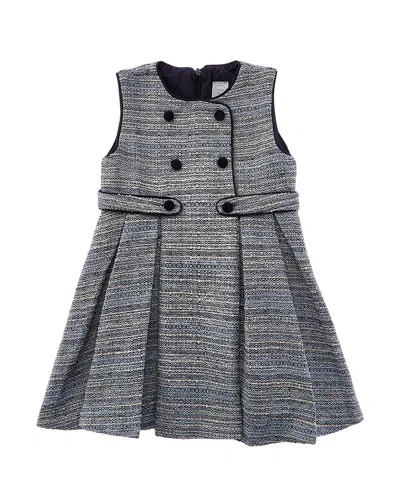 Pepa London Kids' Walton Boucle Dress In Gray