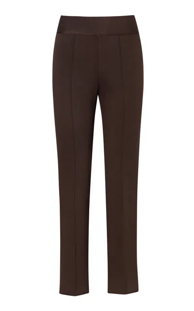 Pepa Pombo Amico Straight Leg Pants In Brown