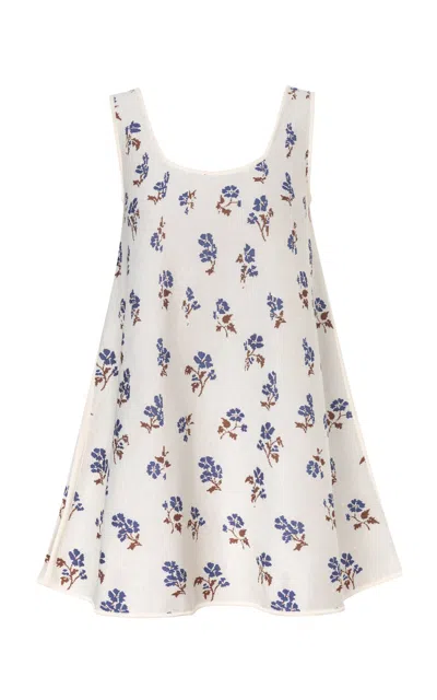 Pepa Pombo Anturio Mini Dress In White